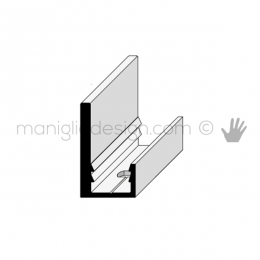 Profilo di finitura laterale in alluminio Fit Art CR6