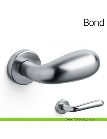 Pomello per porta Bond fisso Olivari cromo satinato