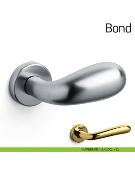 Pomello per porta Bond fisso Olivari superoro lucido