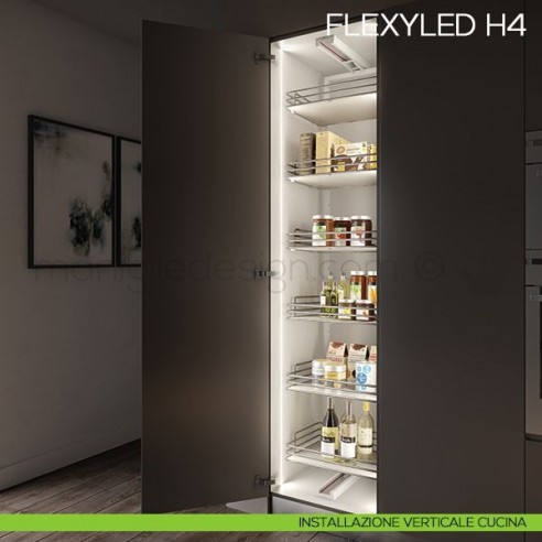 Profilo LED da incasso in silicone FLEXYLED SE H4 Domus Line