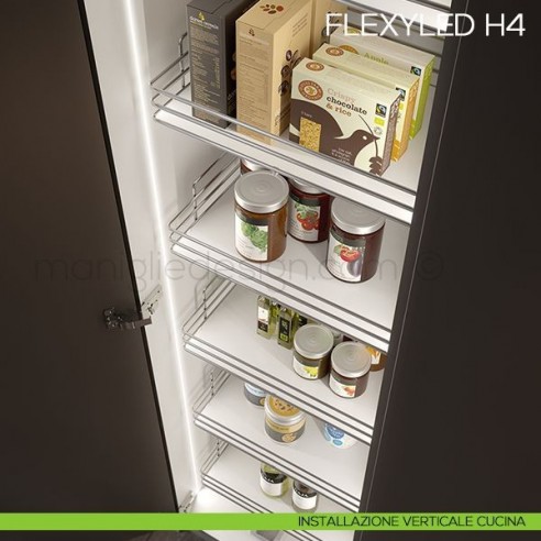 Profilo LED da incasso in silicone FLEXYLED SE H4 Domus Line