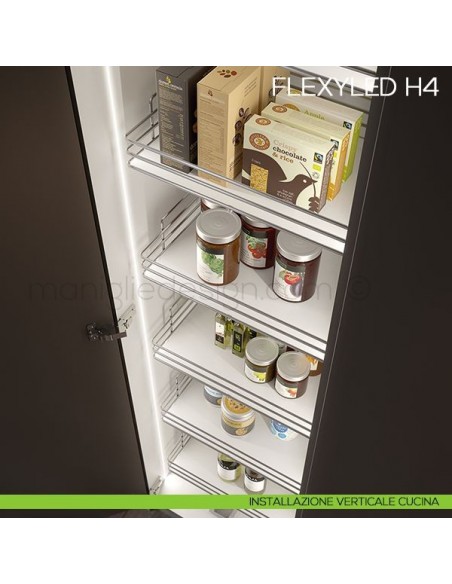 Profilo LED da incasso in silicone FLEXYLED SE H4 Domus Line