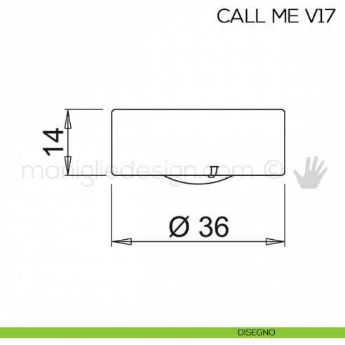 Radiocomando CALL ME V17 per luci a LED Domus Line disegno