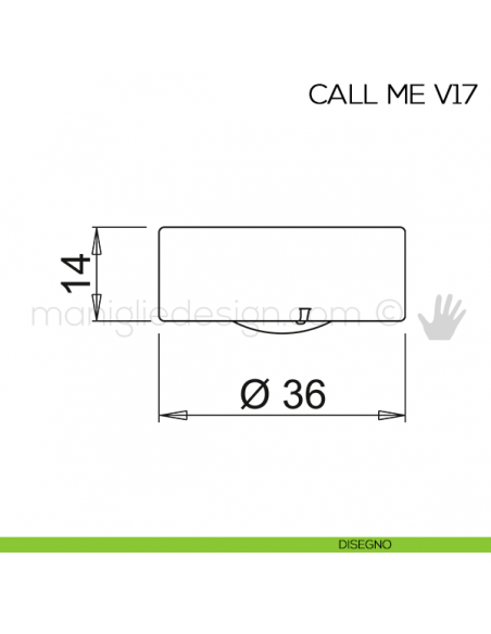 Radiocomando CALL ME V17 per luci a LED Domus Line disegno