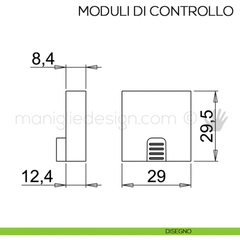 Modulo di controllo CM1-XD per sensori Domus Line disegno