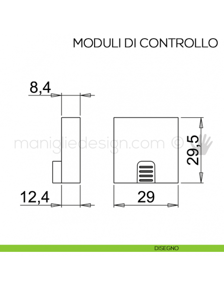 Modulo di controllo CM1-XD per sensori Domus Line disegno