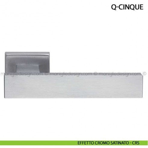 Maniglia per porta Q-Cinque Arieni effetto cromo satinato - CRS