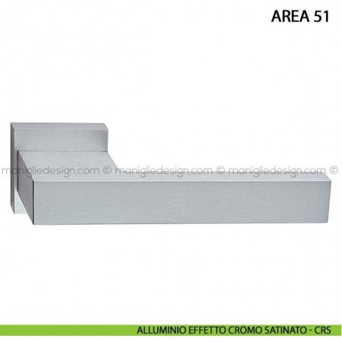Maniglia per porta Area 51 Arieni alluminio effetto cromo satinato - CRS