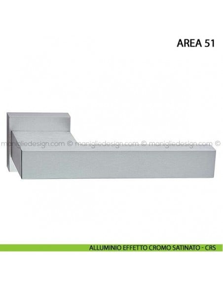 Maniglia per porta Area 51 Arieni alluminio effetto cromo satinato - CRS