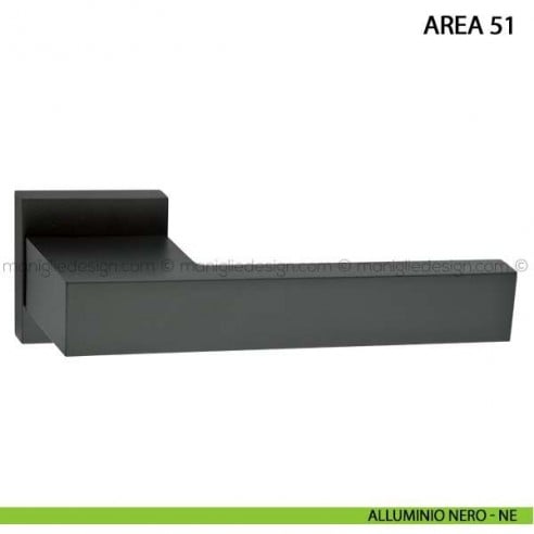 Maniglia per porta Area 51 Arieni alluminio nero - NE