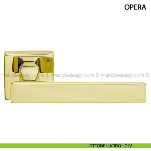Maniglia per porta Opera Arieni ottone lucido - OLV