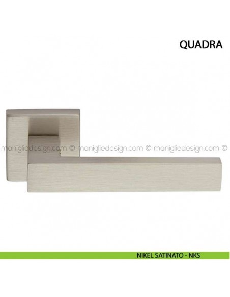 Maniglia per porta Quadra Arieni nikel satinato - NKS