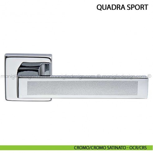 Maniglia per porta Quadra Sport Arieni cromo/cromo satinato - OCR/CRS