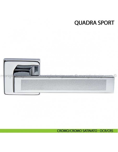 Maniglia per porta Quadra Sport Arieni cromo/cromo satinato - OCR/CRS