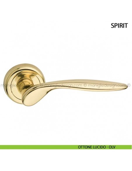 Maniglia per porta Spirit Arieni ottone lucido - OLV
