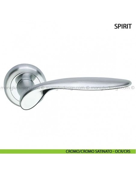 Maniglia per porta Spirit Arieni cromo lucido/cromo satinato - OCR/CRS