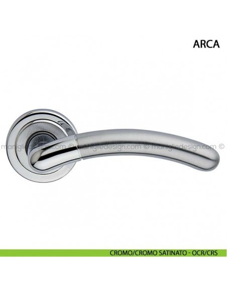 Maniglia per porta Arca Arieni cromo/cromo satinato - OCR/CRS