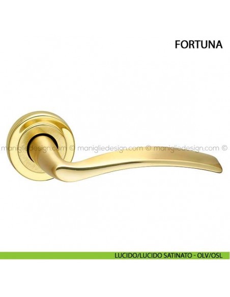 Maniglia per porta Fortuna Arieni lucido/lucido satinato - OLV/OSL
