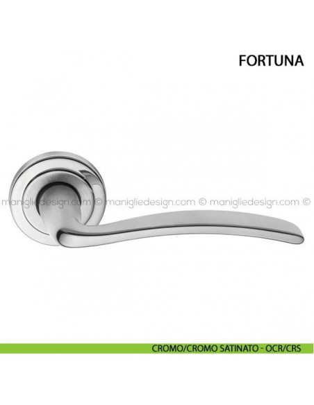 Maniglia per porta Fortuna Arieni cromo/cromo satinato - OCR/CRS