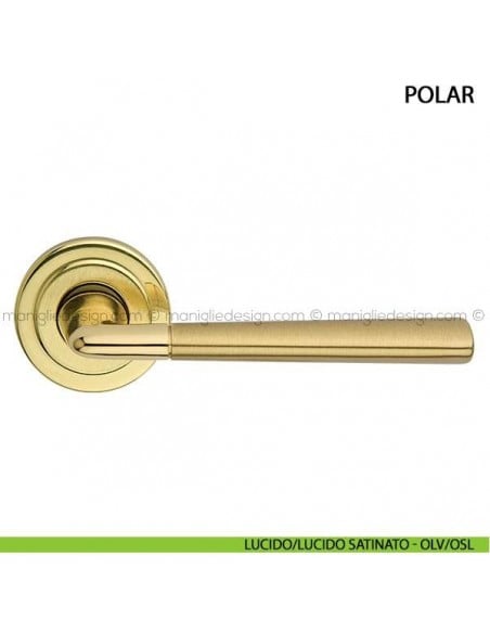 Maniglia per porta Polar Arieni lucido/lucido satinato - OLV/OSL