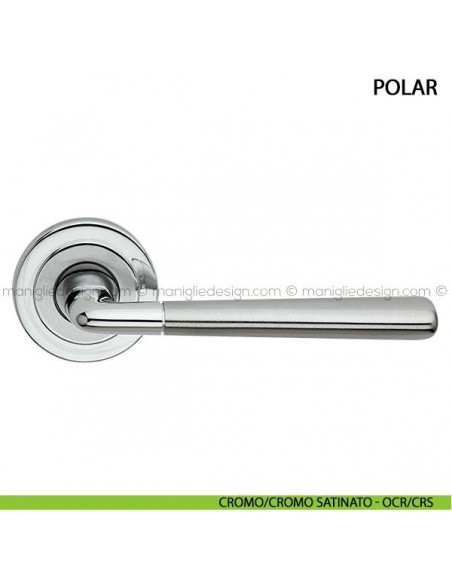 Maniglia per porta Polar Arieni cromo/cromo satinato - OCR/CRS