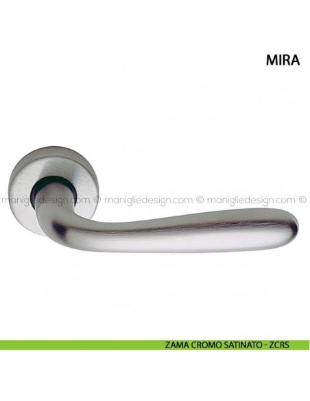 Maniglia per porta Mira Arieni zama cromo satinato - ZCRS