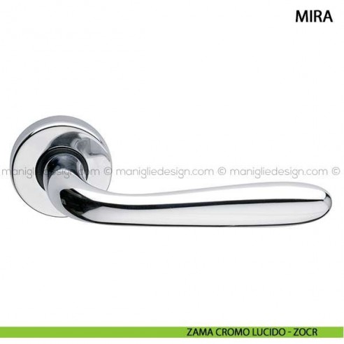 Maniglia per porta Mira Arieni zama cromo lucido - ZOCR