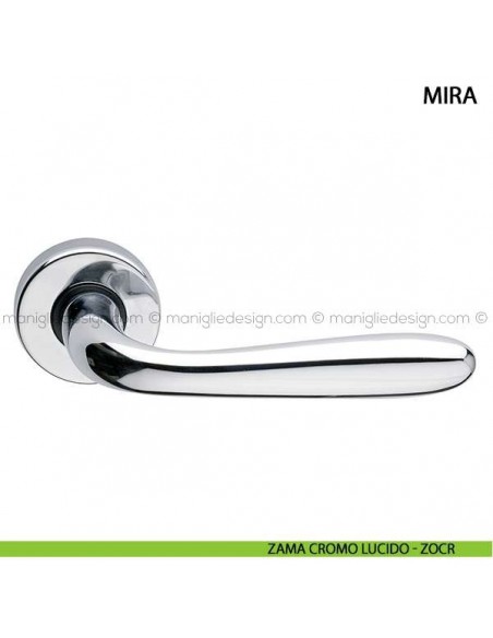 Maniglia per porta Mira Arieni zama cromo lucido - ZOCR