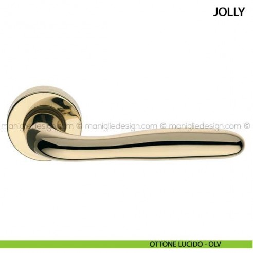 Maniglia per porta Jolly Arieni ottone lucido - OLV