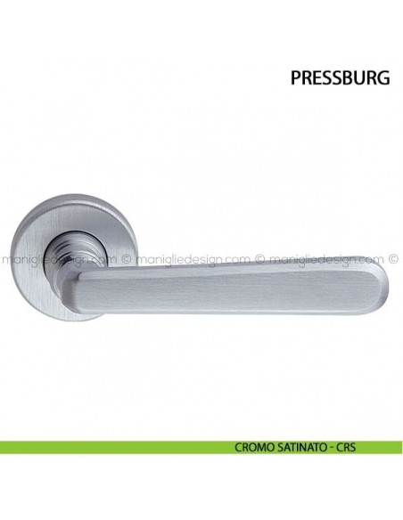 Maniglia per porta Pressburg Arieni cromo satinato