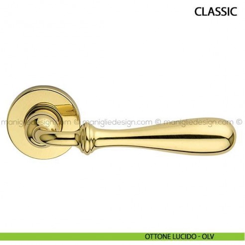 Maniglia per porta Classic Arieni ottone lucido - OLV