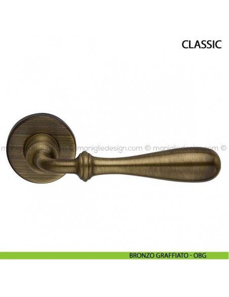 Maniglia per porta Classic Arieni bronzo graffiato - OBG