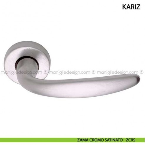 Maniglia per porta Kariz Arieni zama cromo satinato