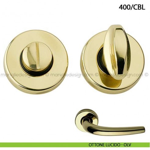 Nottolino per porta Arieni 400/CBL ottone lucido - OLV