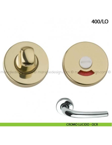 Nottolino per porta libero/occupato Arieni 400/LO cromo lucido - OCR