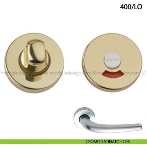 Nottolino per porta libero/occupato Arieni 400/LO cromo satinato - CRS