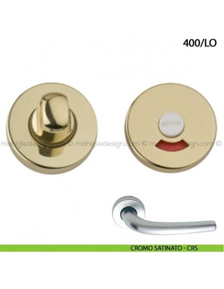 Nottolino per porta libero/occupato Arieni 400/LO cromo satinato - CRS