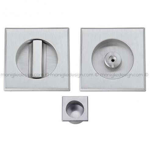 Kit Quadrato Nottolino Taglio Vite Con Trascinatore E Serratura Art.14/Q • Maniglie Design - Foto 3