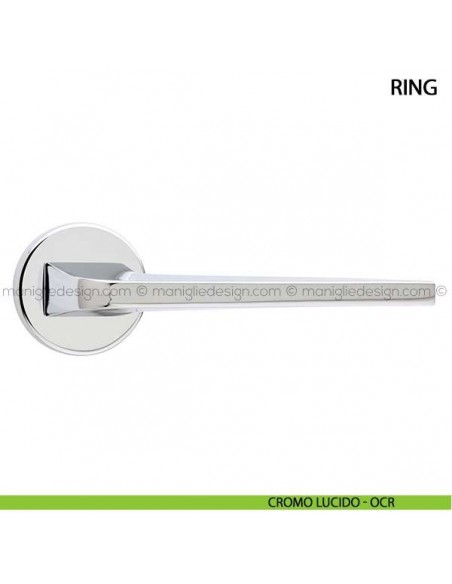 Maniglia per porta Ring Arieni cromo lucido - OCR