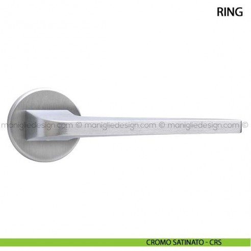 Maniglia per porta Ring Arieni cromo satinato - CRS