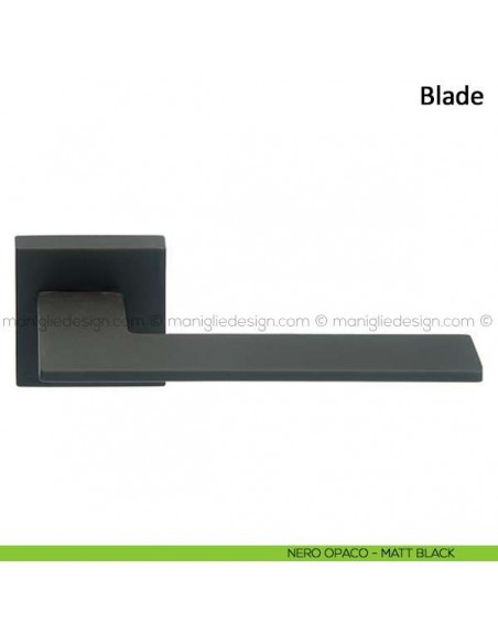 Maniglia per porta Blade Frascio nero opaco