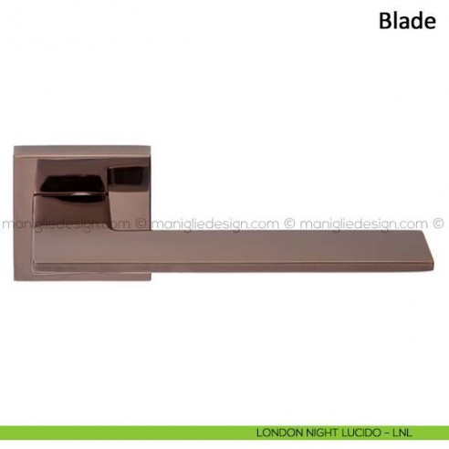Maniglia per porta Blade Frascio london night lucido