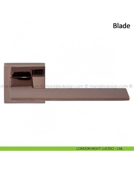 Maniglia per porta Blade Frascio london night lucido
