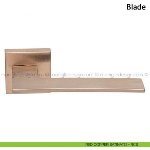 Maniglia per porta Blade Frascio red copper satinato