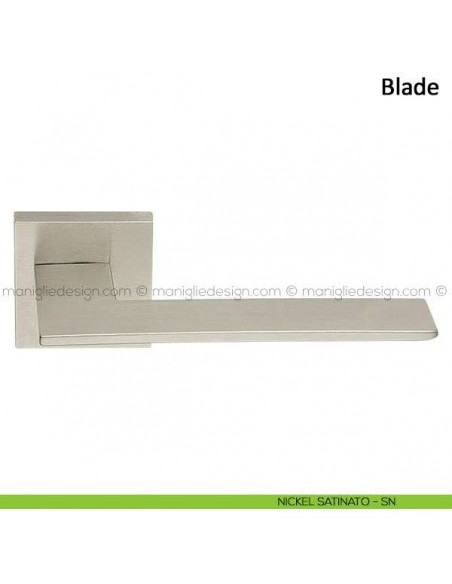 Maniglia per porta Blade Frascio nickel satinato