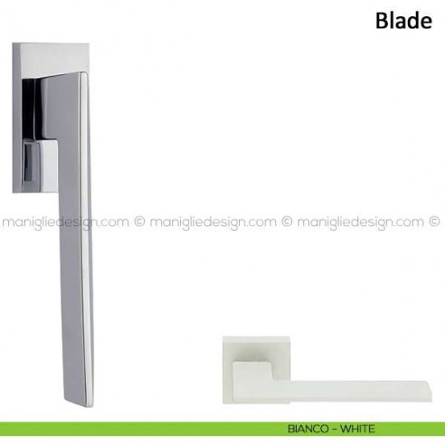 Maniglia per finestra martellina DK Blade Frascio bianco