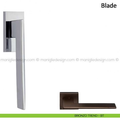 Maniglia per finestra martellina DK Blade Frascio bronzo trend