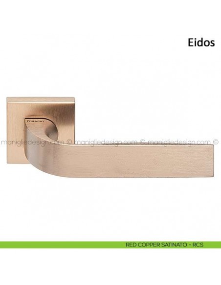 Maniglia per porta Eidos Frascio red copper satinato