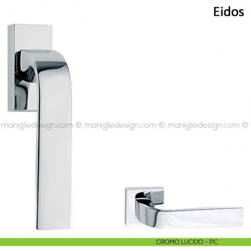 Maniglia per finestra martellina DK Eidos Frascio cromo lucido