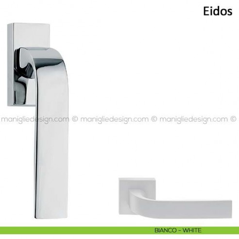 Maniglia per finestra martellina DK Eidos Frascio bianco